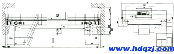 LH型5~10噸電動葫蘆雙梁橋式起重機(jī) LH型5~10噸電動葫蘆雙梁橋式起重機(jī)